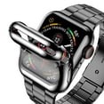 thumbnail image 2 of LGSY Compatible with Apple Watch Band 42mm with Case, Business Stainless Steel Band with Screen Protector Cover for iWatch Series 3 2 1, 2 of 13