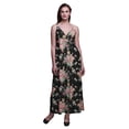 thumbnail image 1 of Bimba Robe Longue Maxi d'Été à Imprimé Floral pour Femme à Col en V Tenue de Villégiature de Vacances-Xxx-Grand, 1 of 6