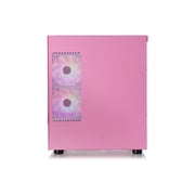 Thermaltake View 170 TG ARGB Bubble Pink Micro Chassis - Micro Tower - Bubble Pink - Tempered Glass, SPCC - 3 x Bay - 3 ? 120mm Fan(s) Installed - Micro ATX, Mini ITX Motherboard Supported - 2 x Fa...