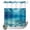 Blue, variant on No Hook Shower Curtain, Summer Ocean Shower Curtains for Bathroom with See Through Top Window, Blue Underwater Natural Landscape Waves Waterproof & Washable Bath Curtain Stall 48"x72"