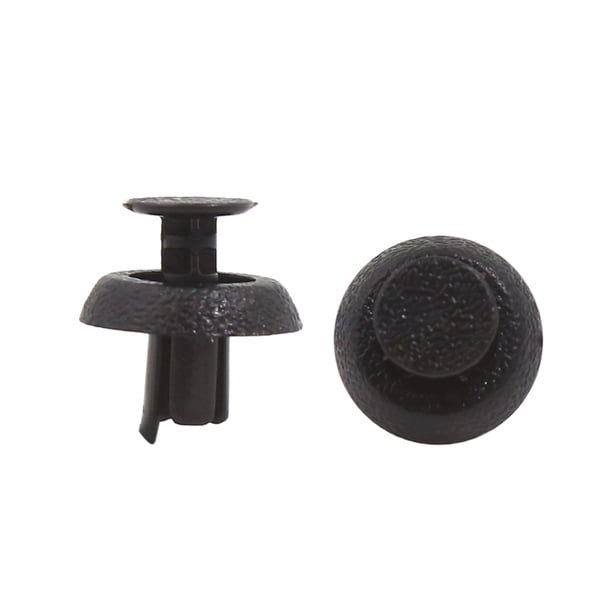 30Pcs 6,5x18x18mm Grapas Vehículo Parachoques Maletero Clips Tornillos Plástico Negro