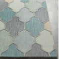 thumbnail image 6 of Mark&Day Wool Rugs, 2x3 Cagliari Cottage Charcoal Area Rug, Grey Blue Beige Carpet for Living Room, Bedroom or Kitchen (2' x 3'), 6 of 7