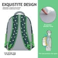 thumbnail image 2 of Cute Baby Dinosaur Pattern Backpack – Artistic Cartoon Dino Print Schoolbag with Planets, Forest, and Star Design, 2 of 6