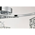thumbnail image 3 of Warehouse of Tiffany Liel 3-light Glass 22-inch Chrome Ceiling Lamp, 3 of 5