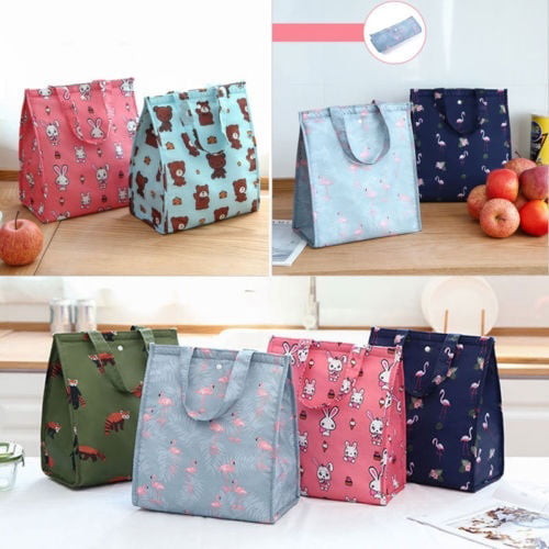 Insulated Storage Picnic Lunch Bag Portable Thermal Cooler Lunch Box Carry Tote 