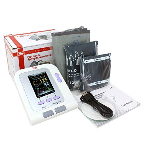 Ever Ready First Aid Fully Automatic 3 Mode 3 Cuffs Upper Arm Blood Pressure Monitor Electronic Sphygmomanometer