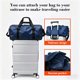 thumbnail image 5 of Gym Duffle Bag with Trolley Sleeve Waterproof Sports Bag Dry Wet Separation Shoe Compartment for Travel Swim Workout Weekend, 5 of 6