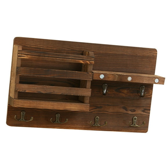 Soporte de Correo Clave, Soporte de Pared del Organizador de Correo Rústico para El Pasillo