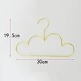 thumbnail image 4 of 5pcs Cloud Shape Hanger Metal Non Slip Kids Children Clothes Coat Sweater Hangers, 4 of 8