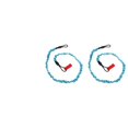 thumbnail image 3 of Kayak Rod Leash, Kayak Paddle Leash  Anti Loss Nylon Rubber 2Pcs  For Replacement Blue, 3 of 8