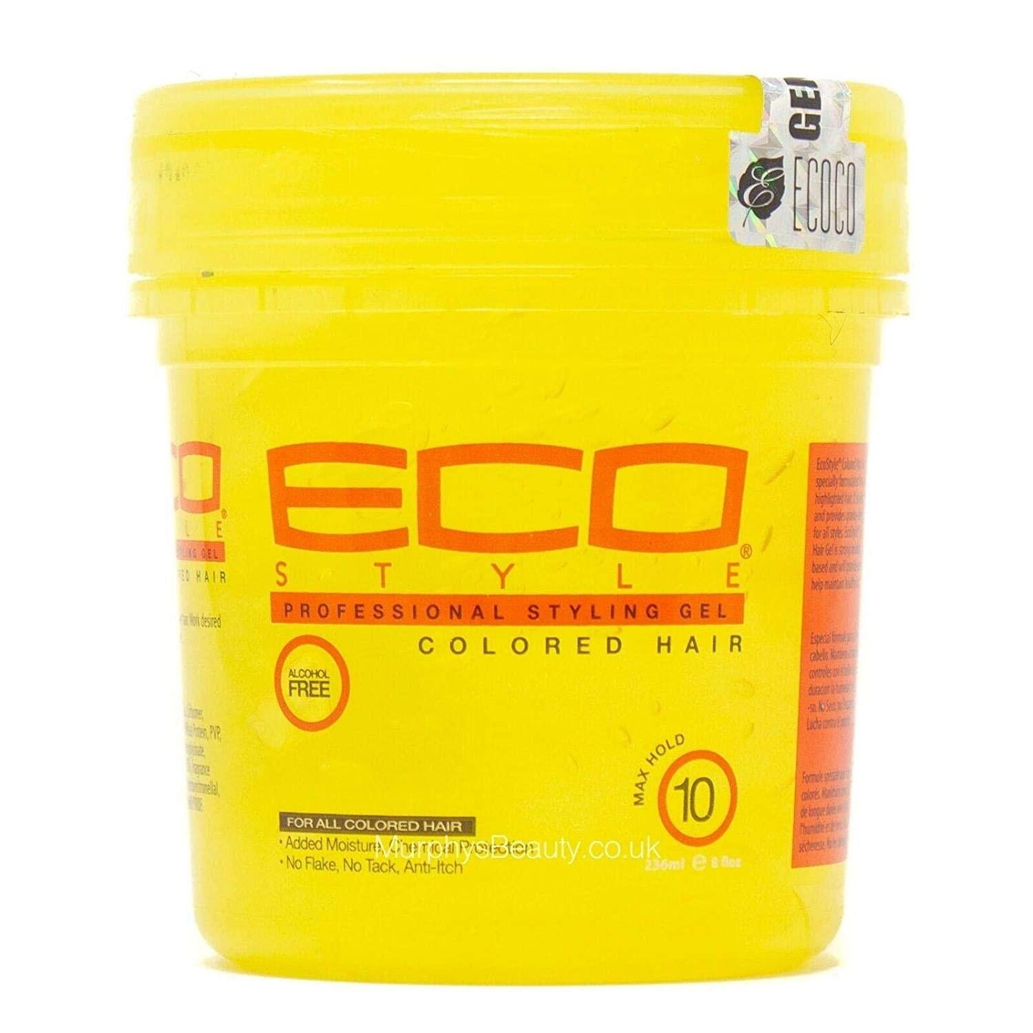 Eco Style Styling Gel, Yellow 8 Oz