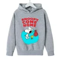 thumbnail image 3 of Sudadera con capucha para niños y niñas, de Snoopy, de dibujos animados blancos, de anime, 2024, 3 of 5