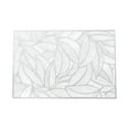 thumbnail image 1 of Less Than 5 Placemat Creative Rectangle PVC Placemat with Gold Foil, Heat- and Leaf-shaped Design, Perfect for Dining Table, Tea Cup, Western-style Dinner Mat, 1 of 8