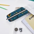 thumbnail image 6 of Yiaed Sunflower Castle Starry Sky Print Leather Pencil Case - Leather Pen Pencil Holder - Elegant & Practical Pencil Pouch for Work & Office, 6 of 7