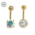 thumbnail image 3 of Bague Écailles de Poisson Colorées pour Femmes, Piercing Corporel, Bijou de Nombril, Boîte de Nuit Sexy, 3 of 5