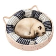thumbnail image 2 of Woven Cat Bed With Removable Washable Rope Indoor Cat Round Cat Bed For Small To Large Cats Cat&, 2 of 8