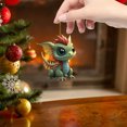 thumbnail image 1 of 2D Navidad dragón decoración dibujos animados 8 cm coche ventana decoración colgantes encanto fiesta regalo, 1 of 5