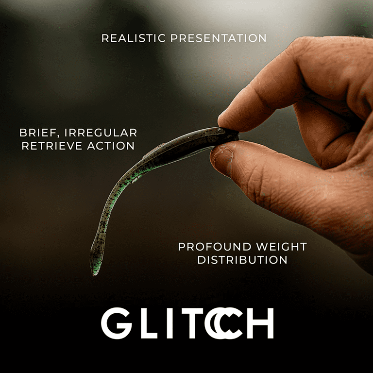 2 pack) 6th Sense Glitch 3.8 in Soft Plastic Bass Fishing Lure