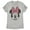 Athletic Heather, variant on Women's Mickey & Friends Cheetah Print Minnie Mouse Bow  Graphic Tee Black Medium