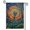 B, variant on XaaKee, Garden Flags, Swirling Sapphire Waltz Nature Landscape Garden Flag, Double-sided High-quality White Linen, Summer Garden Flag, 12x18Inch