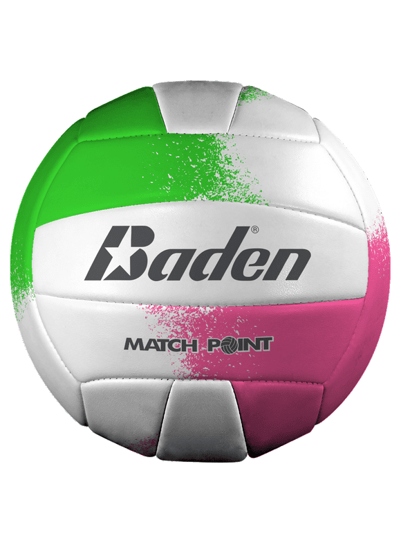 Baden Match Point Volleyball-Neon Pink/Green/White