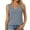 Sky Blue-01, variant on HADST Women's V-Neck Lace Tank Tops - Solid Color, Sleeveless, Casual Summer Shirts, Sizes XL-5XL