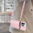 thumbnail image 6 of ELEHOLD Crossbody Wallet Case for iPhone 12 / iPhone 12 Pro, Soft PU Leather Card Holder Magnetic Flip Folio Purse Case 6.1 Inch,Pink, 6 of 6