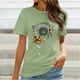 thumbnail image 2 of Gibobby Playera de Manga Corta Casual Suave Mujeres BlouseBasicTop Blouse(Verde,G), 2 of 5