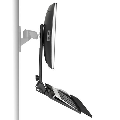 Mountit Monitor Wall Mount Standing Height Adjustable Universal