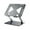 Gray #2, variant on Aluminum Alloy Laptop Stand | Ergonomic Height & Angle Adjustable | Universal 10-17 Inch Notebook Holder | Cooling Ventilation Design | Foldable & Portable