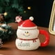 thumbnail image 4 of Tazas Navideñas de Cerámica de Gran Capacidad, Tazas de Papá Noel, Regalos de Navidad, Tazas de Muñeco de Nieve de Navidad de 400 Ml, 4 of 6