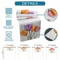 thumbnail image 7 of Table Runner Dresser Scarf 14 x 72 Inch Spring Orange Purple Pink X-ray Tulip Flower Leaf Table Runners Non-Slip Heat Kitchen Dining Table Decor for Indoor Outdoor Home Party Decoration, 7 of 7