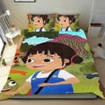 thumbnail image 1 of Yukee Conjunto de sábanas temático, trío de piezas, cómodo y amigable con la piel, diseño único, regalo de decoración para el hogar para familiares, amigos y fans,173cm *218cm, 1 of 6