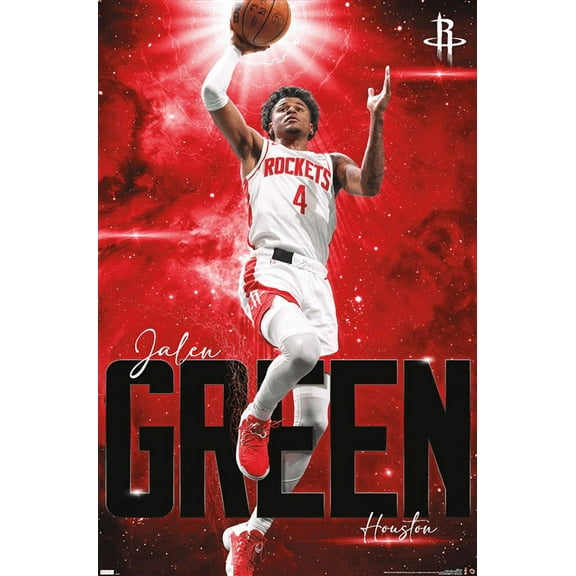 NBA Houston Rockets - Jalen Green 23 Wall Poster, 22.375" x 34"