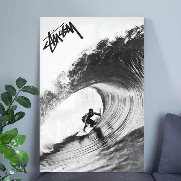 Stussy Surf Vintage Poster, One Sheet Wall Size 24''x36'' -Gategoo