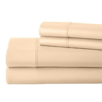 ABORN 700 Thread Count Egyptain Cotton 4 PC Adult Bedsheet 28" Deep Pockets Peach, Full