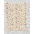thumbnail image 1 of Japanese Tapestry, Doodle Koi Fish Sakura Bonsai Tree and Geisha Figures Pastel Tone Complex Design, Wall Hanging for Bedroom Living Room Dorm Decor, 60W X 80L Inches, Multicolor, by Ambesonne, 1 of 2