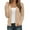 Khaki, variant on Women's Soft Cropped Cardigans Casual Lightweight Button down Comfortable Shrug Sweaters Tops Long Sleeve Solid Color Elegant Thin Outwear for Daily Wear Fall Winter White M
