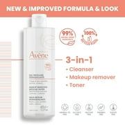 Avene Makeup Removing Micellar Water - 3-in-1 No Rinse Cleanser for all Skin Types, 13.5 fl oz