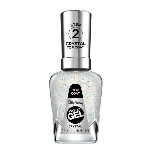 Sally Hansen Miracle Gel Top Coat, Crystal Top Coat, fl oz, No UV Lamp Needed Sally Hansen Miracle Gel Top Coat, Crystal Top Coat, fl oz, No UV Lamp Needed