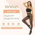 thumbnail image 6 of Manzi Leopard Tights for Women Patterned Stockings 20D Sheer High Waist Pantyhose, 6 of 8
