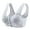 Light Gray, variant on Bras for Older Women Middle Elderly Vests Thin Front Buckle Lace Style Summer Breathable Light Yellow 36