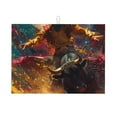 thumbnail image 1 of Fotbe Colorful Bull Western Man Alfombrilla de Secado para Cocina con Estampado, 18x24 Pulgadas, 1 of 7