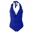 thumbnail image 6 of Yajing One Piece Swimsuit Women Blue L Women's Slimming and Shielding Two Swimsuit for Women with Straps, 6 of 6