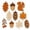 B, variant on SLYNSHome Autumn Wooden Garland Banner, Wood Maple Leaf Pinecone Bunting, Fall Harvest Hanging Decor For Mantel Wall Indoor Thanksgiving Season Home Party Decoration