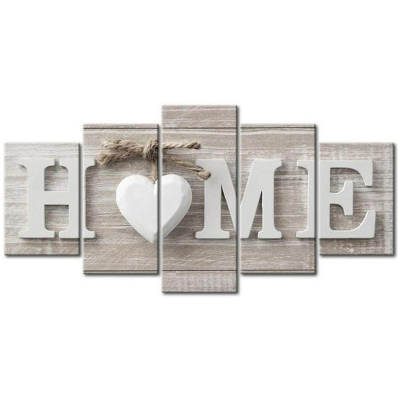 Modern Painting Canvas Print Wall Art Painting Canvas Print White Home Sweet Heart Modern Decor Abstract Painting Artwork