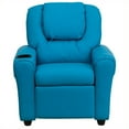 thumbnail image 2 of Bowery Hill Fauteuil Inclinable en Similicuir pour Enfants en Turquoise, 2 of 5