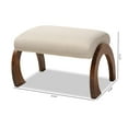 thumbnail image 7 of Baxton Studio Sablonne Ottoman, Light Beige, 7 of 7