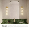 thumbnail image 6 of Alora Lighting Wv321003-Unv-010 Marni 24" Tall 3000K Led Bathroom Sconce - Brass, 6 of 7