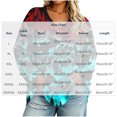 thumbnail image 7 of Uootdi Halloween Sweatshirts for Women V Neck Bat Flame Graphic Womens Sweatshirt Loose Fit Holiday Gathering Stretchy Womens Tops Gift, 7 of 7
